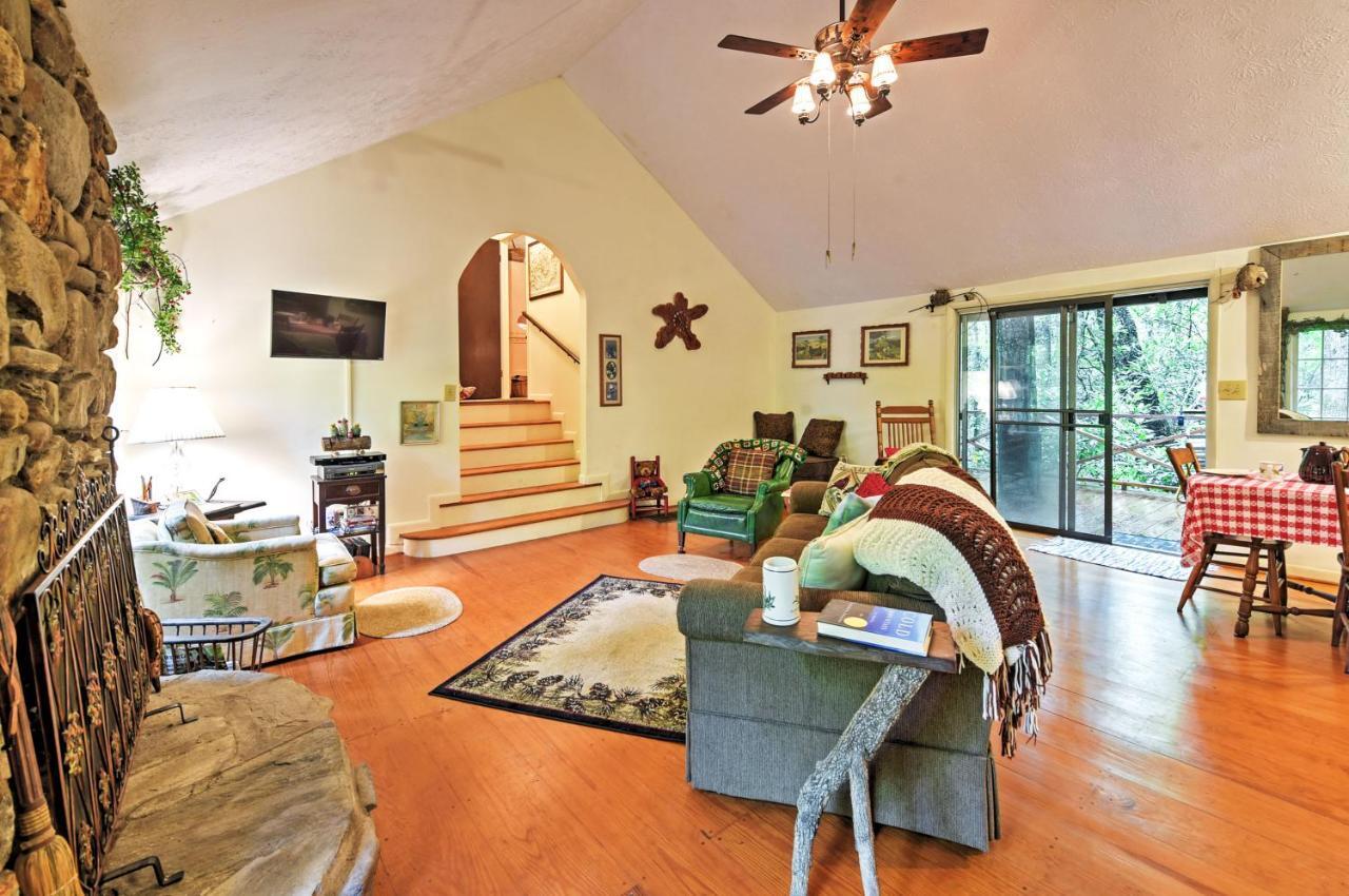 Serene Creekside Cottage Near Asheville Fire Pit Candler Экстерьер фото