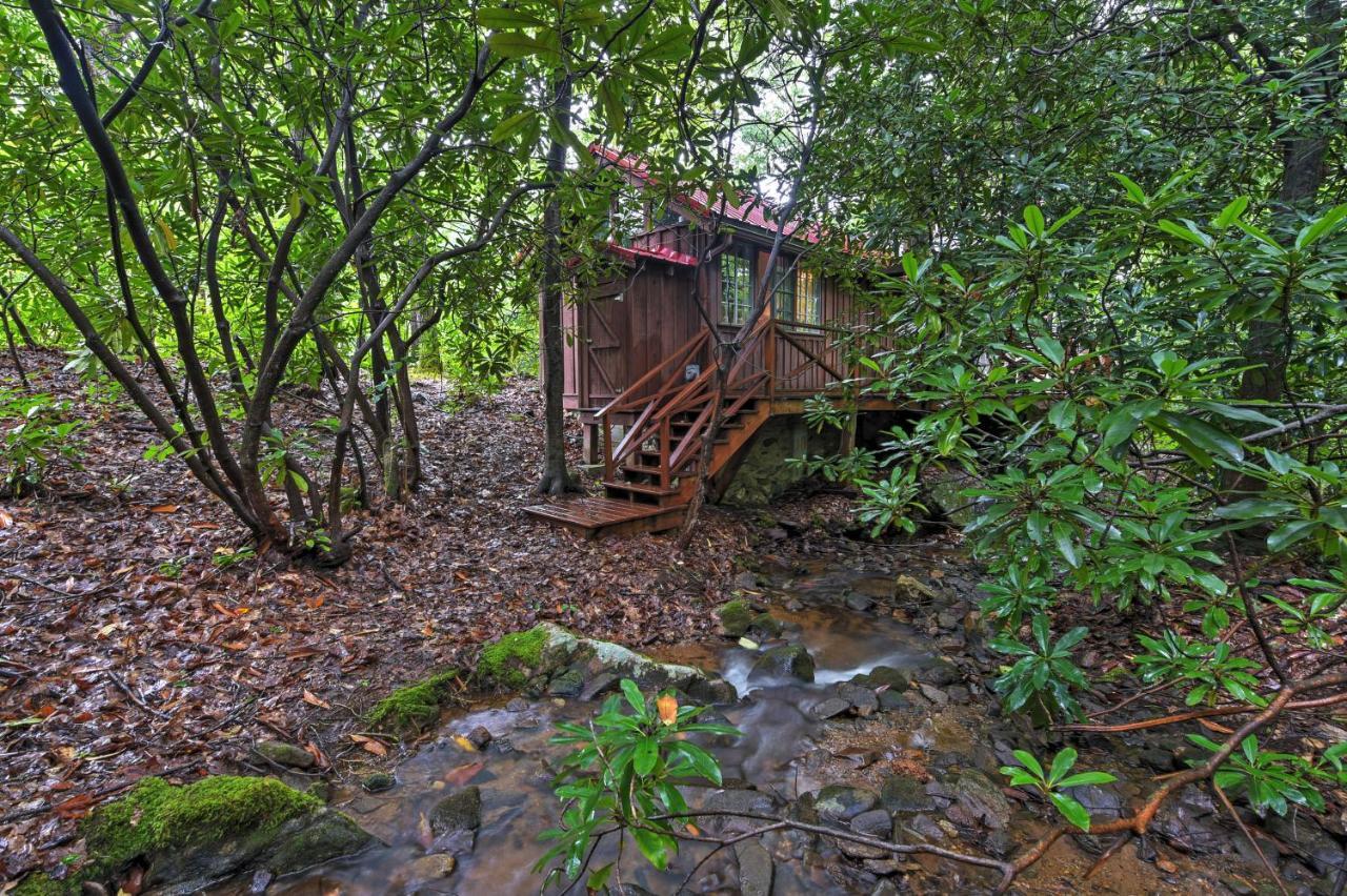 Serene Creekside Cottage Near Asheville Fire Pit Candler Экстерьер фото